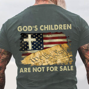 God's Children Are Not For Sale Back Cotton T-Shirt, T-shirts, Lilicloth.com