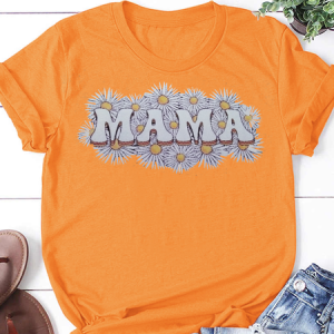 Mama With Daisy Mother Gift Shirts&Tops, T-shirts, Lilicloth.com
