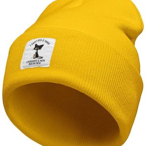 I Don't Rise Shine I Caffeinnated Hope For The Best Animal Graphic Beanie Hat, Hats, Lilicloth.com