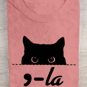 La Cat Lover Kamala Harris Cotton T-shirt, T-shirts, Lilicloth.com