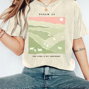 The Lord Is My Shepherd Christian Vintage Distressed Shirt, T-shirts, Lilicloth.com