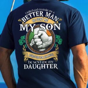 Proud Father Crew Neck Short Sleeve T-Shirt, T-shirts, Lilicloth.com