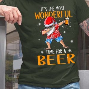 Men ItвЂ™s The Most Wonderful Time For A Beer Casual Cotton Fit T-Shirt, T-shirts, Lilicloth.com