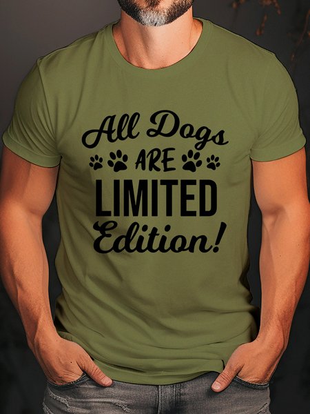 ALL DOGS ARE LIMITED EDITION CREW NECK T-SHIRT, T-shirts, Lilicloth.com