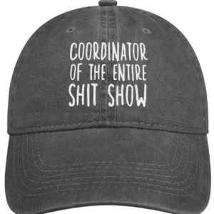 Coordinator Of The Entire Shit show Funny Hat, Men's Hats, Lilicloth.com