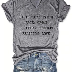 Birthplace Earth Race Human Shirt, T-shirts, Lilicloth.com