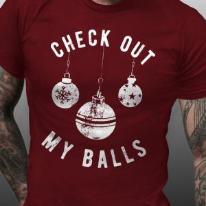 Check Out My Balls Crew Neck Short Sleeve T-shirt, T-shirts, Lilicloth.com