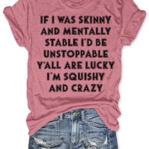 Womens Funny Letter Short Sleeve T-Shirt, T-shirts, Lilicloth.com