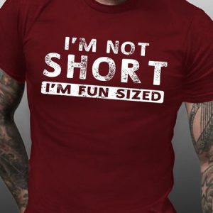 Womens Im Not Short Im Fun Sized Funny Casual Crew Neck T-Shirt, T-shirts, Lilicloth.com