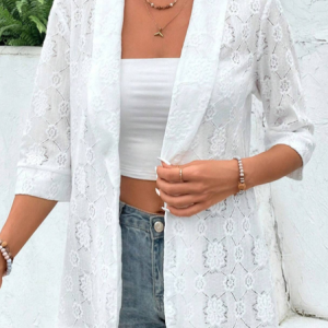 Women's Spring/Fall Outerwear Casual Plain Long Sleeve Shawl Collar Regular Blazer, JustFashionNow Blazers, color:White|size:XXL,