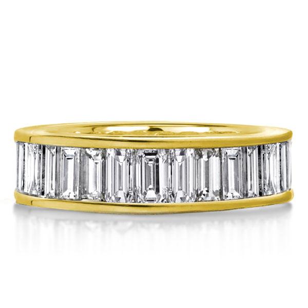 eternity band - Eternity Golden Baguette Cut Wedding Band, Italo jewelry - Online Catalog