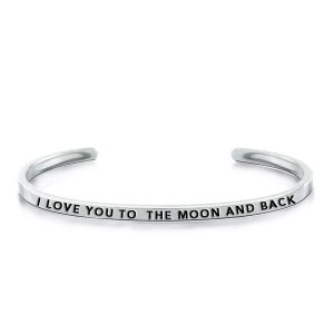 personalized Bracelets - Open Engraved Bangle Bracelet in Silver, Apparel & Accessories, Italo jewelry - Online Catalog