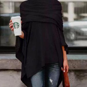 Asymmetrical High Low Hem Top, women Blouses & Shirts, ChicMe catalog