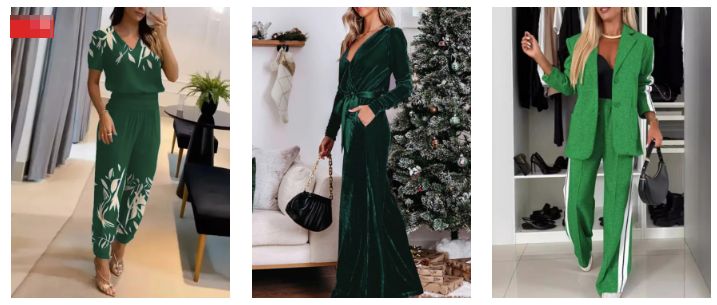 Women's Green Two-Piece Sets Women's Green Two-Piece Sets