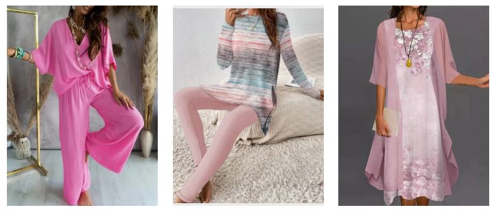 Women's Pink Two-Piece Sets JustFashionNow
