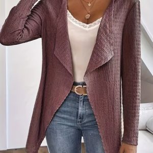 Women's Plain Zipper Thicken Loose Jacket, Outerwear, color:Deep Gray|size:XXL, catalog Noracora shop