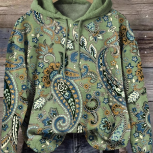 Casual Hoodie Ethnic Sweatshirt, Hoodies & Sweatshirts, color:Green|size:4XL, catalog Noracora shop