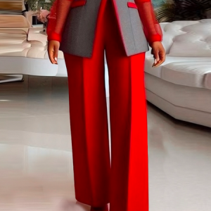 Urban Plain Straight Pants, Pants, color:As Picture|size:XXL, Stylewe