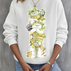 Casual Crew Neck Christmas Sweatshirt, Hoodies & Sweatshirts, color:Yellow|size:3XL, catalog Noracora shop