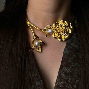 Floral Elegant Statement Necklaces, Necklaces, color:As Picture|size:One-size, Stylewe