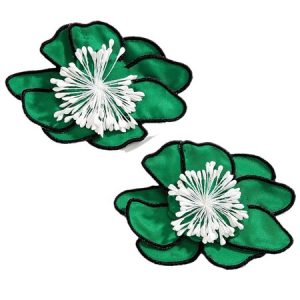 Elegant Floral Stud, Earrings, color:Green|size:One-size, Stylewe