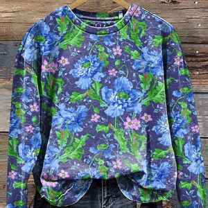 Women's Crew Neck Ethnic Casual Spring/Fall Long Sleeve Sweatshirt, JustFashionNow Sweatshirts & Hoodies, color:Color3|size:XXL,