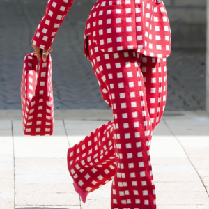 Urban Plaid Fashion Pants, Pants, color:Red|size:XXL, Stylewe