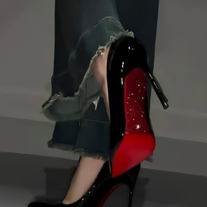 Rhinestone Stiletto Heel All Season Plain Flat, Heels, color:Black|size:40, Stylewe