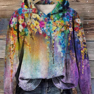 Casual Hoodie Floral Sweatshirt, Hoodies & Sweatshirts, color:Color5|size:4XL, catalog Noracora shop