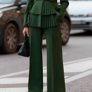 Plain Urban Loosen Pants, Pants, color:Green|size:XXL, Stylewe