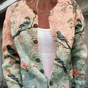Casual Animal Picture Knitted Cardigan, Cardigans, Lilicloth.com