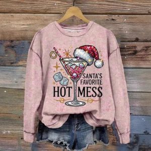 Casual Crew Neck Animal Sweatshirt, Hoodies & Sweatshirts, color:Pink|size:XXL, catalog Noracora shop