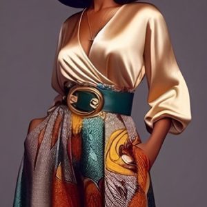 Urban V neck Plain Blouse, Blouses and Shirts, color:Champagne|size:XXL, Stylewe