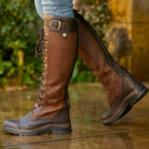 Vintage Plain Wearable Zipper Block Heel Combat Boots, Boots, color:Brown|size:43, catalog Noracora shop