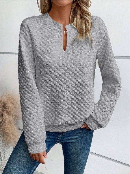 Loose Casual Sweatshirt, Hoodies&Sweatshirts, Lilicloth.com - Image 2