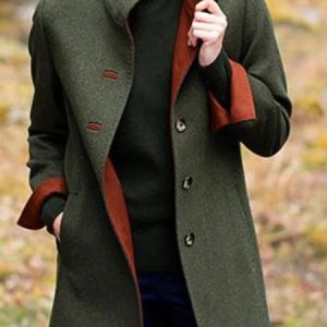 Women's Plain Thicken Loose Jacket, Outerwear, color:Green|size:3XL, catalog Noracora shop
