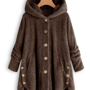 Women's Plain Regular Loose Jacket, Outerwear, color:Coffee|size:5XL, catalog Noracora shop