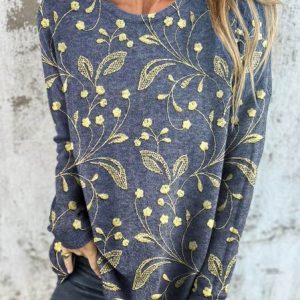 Casual 3D Printing Crew Neck Long Sleeve T-shirt, T-shirts, color:Color3|size:XXL, catalog Noracora shop