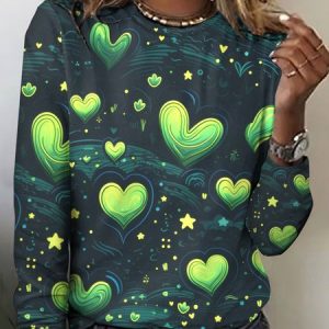 St. Patrick's Day printed long sleeved T-shirt, Long sleeves, Lilicloth.com