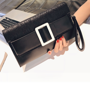 PU Elegant Clutch Bag, Bags, color:Black|size:One-size, Stylewe