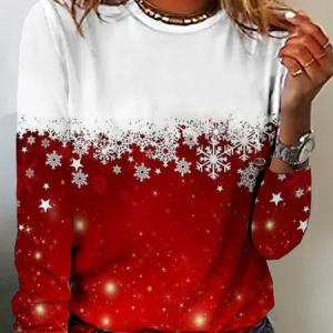 Snowflake Christmas Long sleeve Shirt, Long sleeves, Lilicloth.com