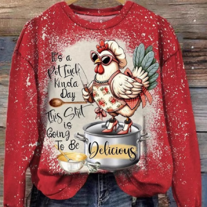 Casual Crew Neck Funny Art Print Sweatshirt Zipper, Hoodies & Sweatshirts, color:Red|size:4XL, catalog Noracora shop
