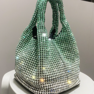 Full brick handbag, Bags, color:Green, Stylewe