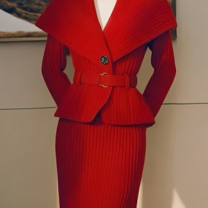 Medium Elasticity Regular Fit Long Sleeve Regular Sleeve Elegant sweater Cardigan With No Belt, Cardigans, color:Red|size:XXL, Stylewe