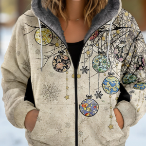 Women's Christmas Thicken Loose Jacket, Outerwear, color:Khaki|size:4XL, catalog Noracora shop