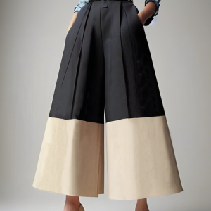 Color Block Urban Pants Ankle Pants, Pants, color:As Picture|size:XXL, Stylewe