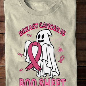Halloween Casual Cute Ghost Pattern Text Letters Crew Neck Long Sleeve T-shirt, T-shirts, color:Apricot|size:XXL, catalog Noracora shop