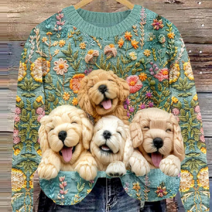 Women's Crew Neck Animal Casual Spring/Fall Long Sleeve Sweatshirt, JustFashionNow Sweatshirts & Hoodies, color:Green|size:XXL,