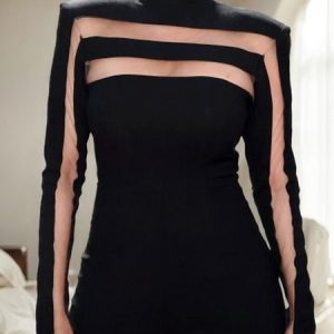 Urban Loose Jersey Half Turtleneck Shirt, Blouses and Shirts, color:Black|size:XXL, Stylewe