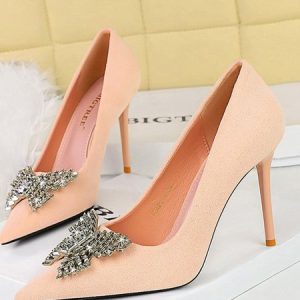 Fleece Plain All Season Flat, Heels, color:Pink|size:43, Stylewe